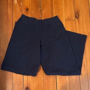 Hollister Feel Good Low Rise Baggy Long Wide Leg Sweatpants Navy
